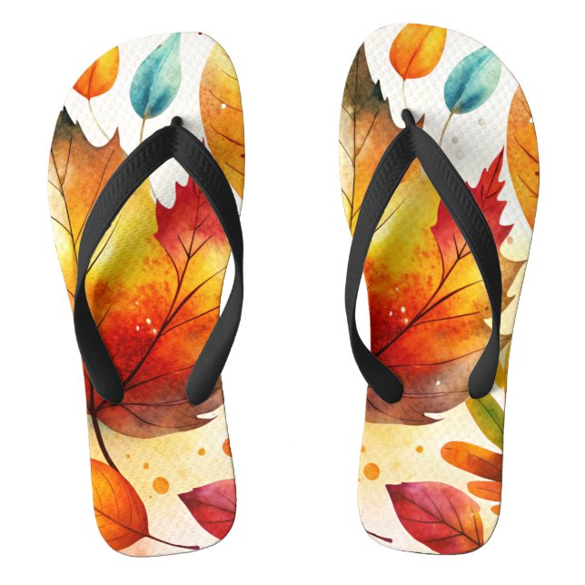 Autumn Leaves Thongs (Footbed)