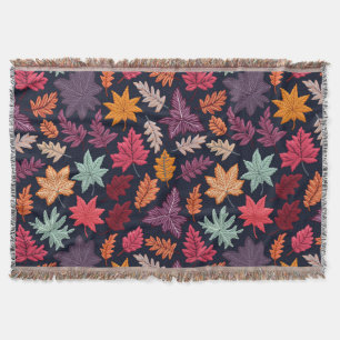  Autumn Leaves Throw Blanket