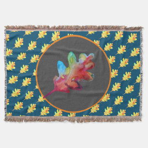 Autumn Leaves Throw Blanket