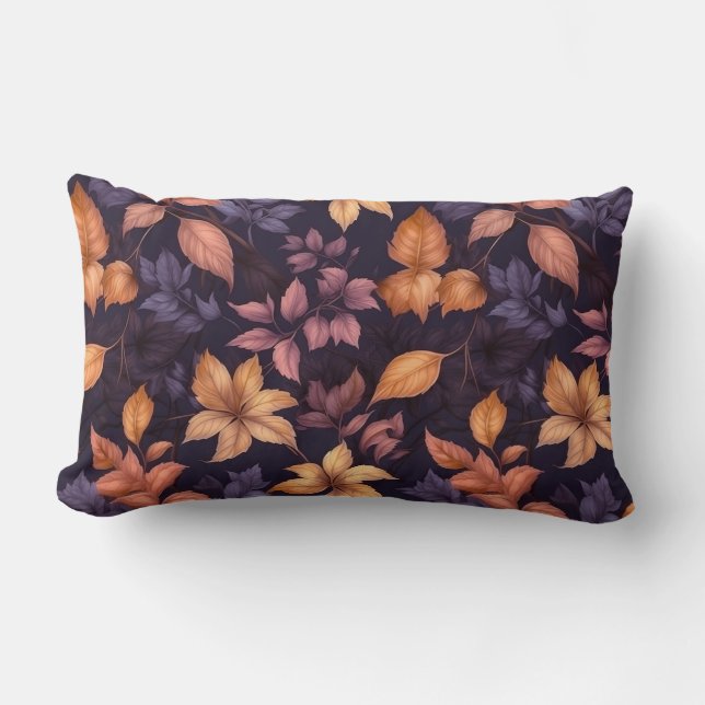 Autumn Leaves Throw Pillow (Front)