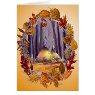 AUTUMN LEAVES & TIPIS by SHARON SHARPE