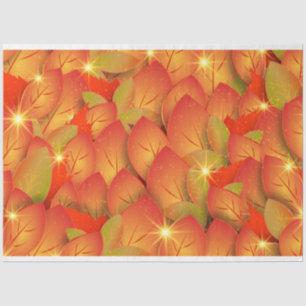 autumn leaves tissue paper
