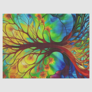 Autumn Leaves Tree of Life Tissue Paper