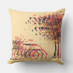 Autumn Leaves Trees #3 Cushion