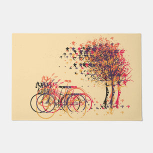 Autumn Leaves Trees #3 Doormat