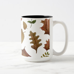 Autumn leaves Two-Tone coffee mug