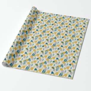 Autumn leaves, vintage seamless pattern. wrapping paper