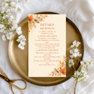 Autumn Leaves Warm Enclosure Card
