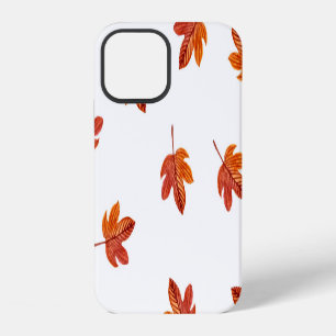 Autumn Leaves Watercolor Hand Drawn iPhone 12 Case