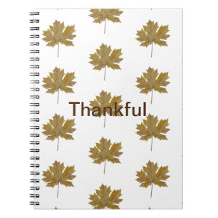 Autumn leaves watercolor Spiral Photo Notebook