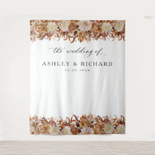 Autumn Leaves Wedding Backdrops Tapestry