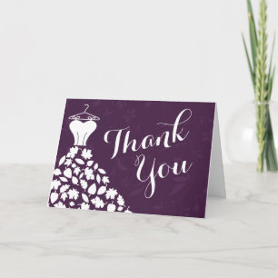 Autumn Leaves Wedding Dress Thank You