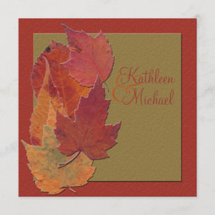 Autumn Leaves Wedding Invitation