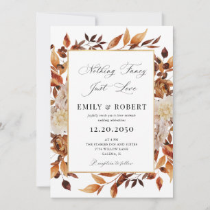 Autumn Leaves Wedding Invitation