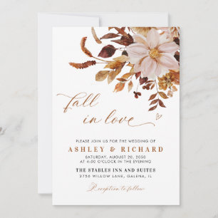 Autumn Leaves Wedding Invitation