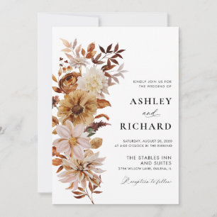 Autumn Leaves Wedding Invitation