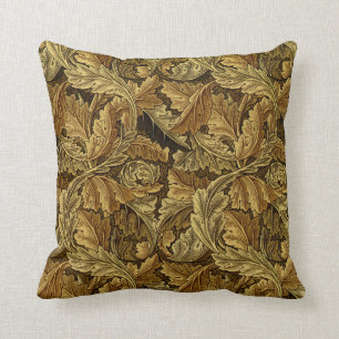 Autumn leaves William Morris pattern Cushion