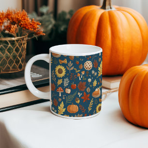 Autumn Leaves with a Dash of Thanksgiving Coffee Mug