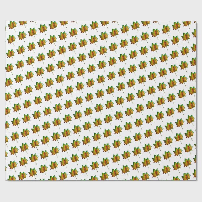 Autumn Leaves Wrapping Paper (Flat)