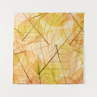 Autumn Leaves yellow and orange Background - trans Tapestry