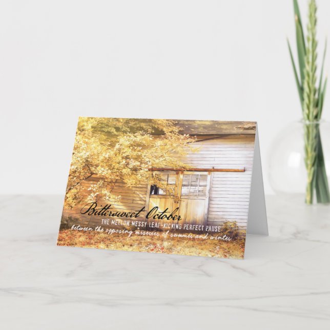 AUTUMN LIGHT Greeting Card (Front)