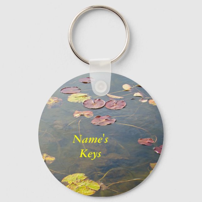 Autumn Lilypads Series Key Ring (Front)