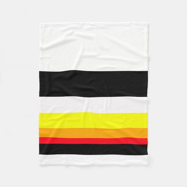 Autumn lines fleece blanket (Front)