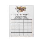 Autumn Little Pumpkin Baby Shower Bingo Game 
