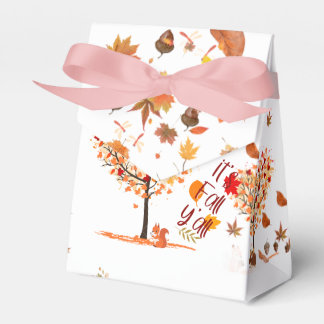 Autumn love fall boxe favour box