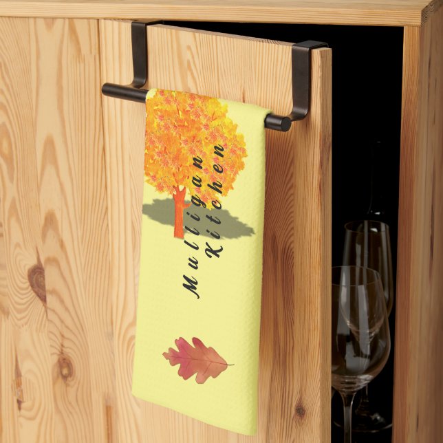 Autumn Love Tea Towel (Thirds Fold)