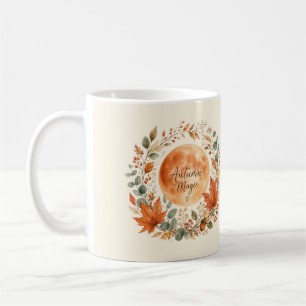 Autumn Magic Moon Botanical Coffee Mug