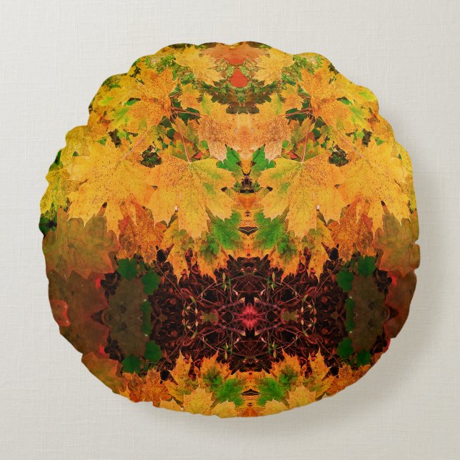 Autumn Magic  Round cushion (Front)