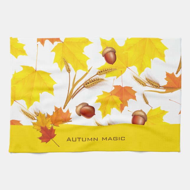Autumn Magic Tea Towel (Horizontal)