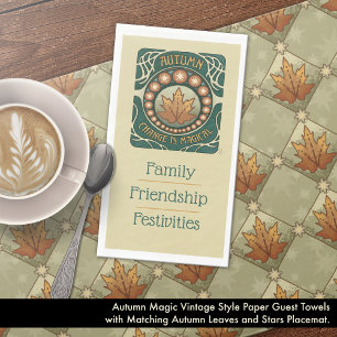 Autumn Magic Vintage Style Napkin