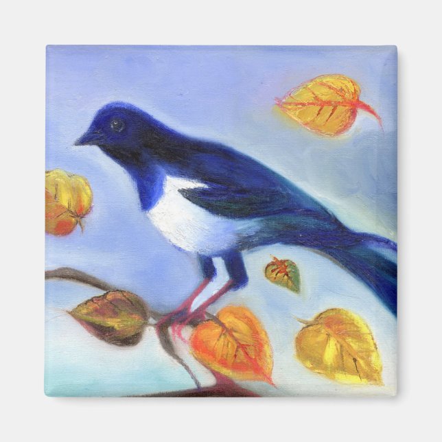 Autumn Magpie 2012 Magnet (Front)