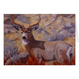 Autumn Majesty Buck Deer Greeting Card