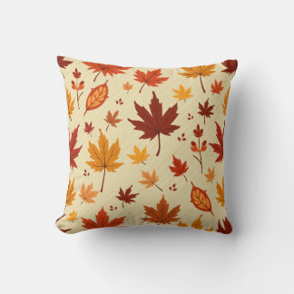 Autumn Maple Leaf Cushion