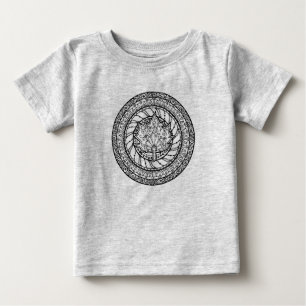 Autumn Maple Leaf Doodle Baby T-Shirt