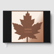 Autumn Maple Leaf Guestbook