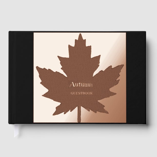 Autumn Maple Leaf Guestbook (Front)