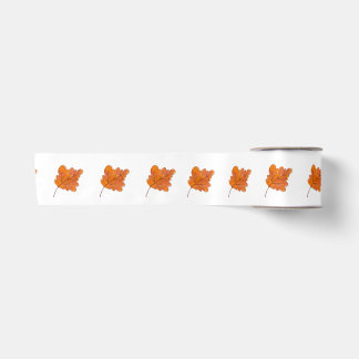 Autumn Maple Leaf Satin Ribbon