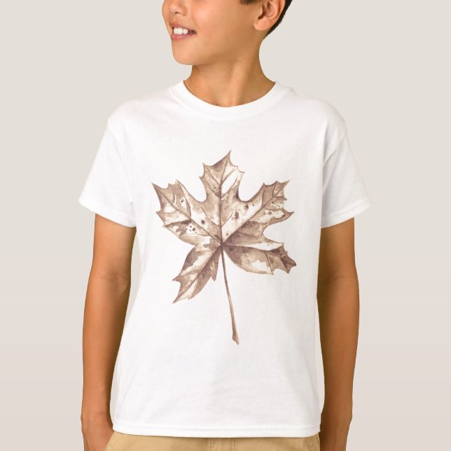 Autumn maple leaf T-Shirt (Front)