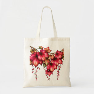 Autumn Maple Leaves & Berries Elegant Fall Design Tote Bag