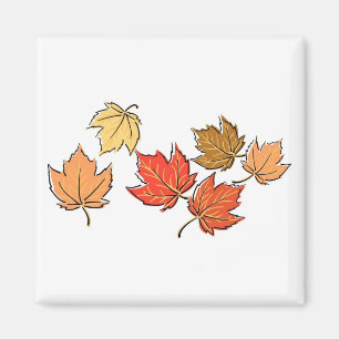 Autumn Maple Leaves Magnet