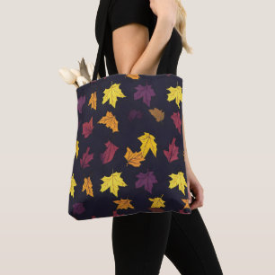 Autumn Maple Leaves Pattern Tote Bag
