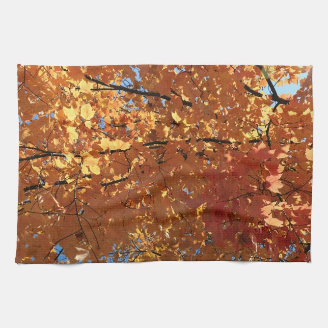 Autumn Maple Leaves                                Tea Towel (Horizontal)