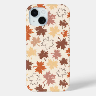 Autumn maple leaves thanksgiving folliage iPhone 15 case