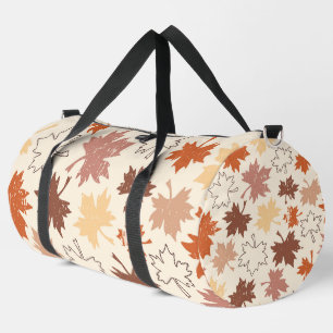 Autumn maple leaves thanksgiving nature duffle bag