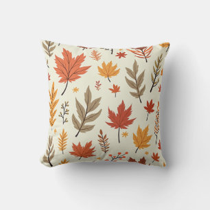 Autumn maple pillow cushion