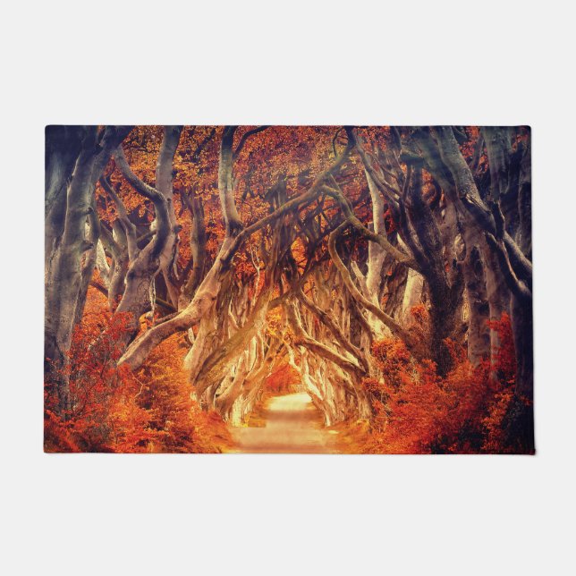 Autumn maple tree forest fall woods foliage doormat (Front)